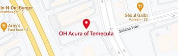map of OH Acura of Temecula