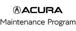 Acura Maintenance Program black text